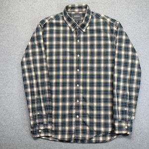 Bonobos Slim Fit Plaid Button-Down Shirt Men’s XL Beige Green 19106-BLT77